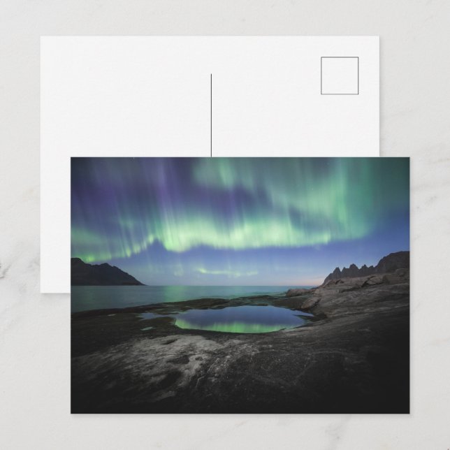Northern Light Reflection Postcard (Front/Back)