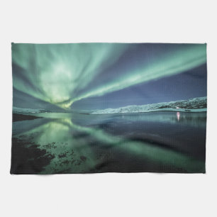 Northern Light Reflection Tea Towel