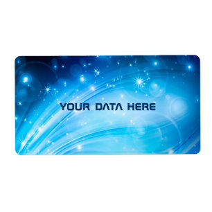 Northern Light Stars blue + your text & ideas