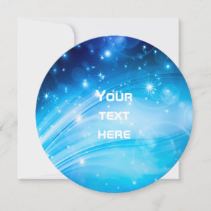 Northern Light Stars blue + your text & ideas