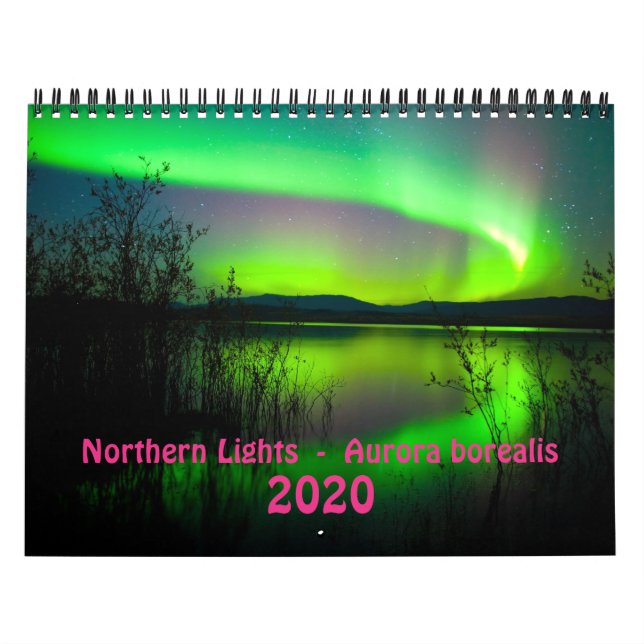 Northern Lights 2020 - Medium Calendar (Cover)