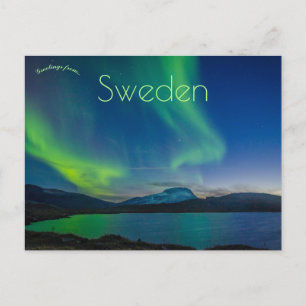 Northern Lights Abisko National Park Sweden  Postcard