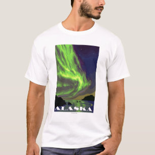 Northern Lights and Orcas Vintage Travel T-Shirt