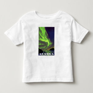 Northern Lights and Orcas Vintage Travel Toddler T-Shirt