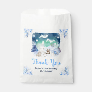 Northern Lights Animals Birthday Party Thank You Favour Bags