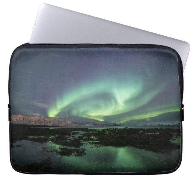 Northern Lights Astro Photo Laptop Sleeve (Front)