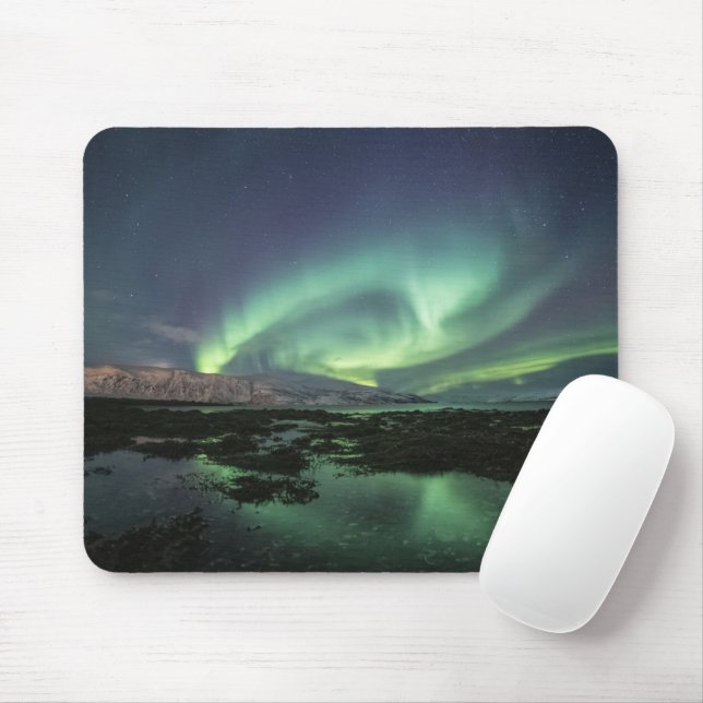 Northern Lights Astro Photo Mouse Mat (With Mouse)