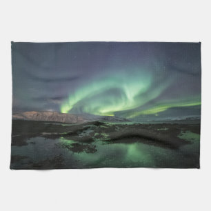 Northern Lights Astro Photo Tea Towel