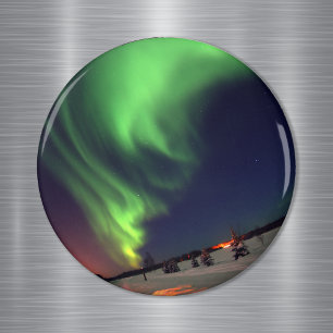 Northern Lights at Bear Lake Magnet