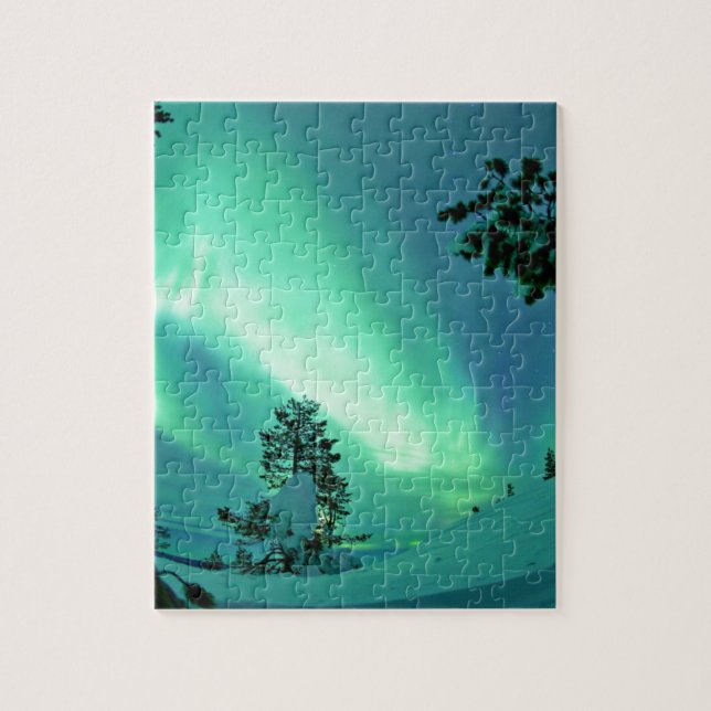 Northern Lights at Winter Jigsaw Puzzle (Vertical)