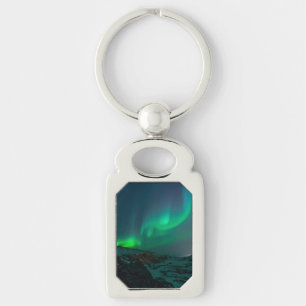 Northern Lights Aurora Borealis Alaska Stars Key Ring