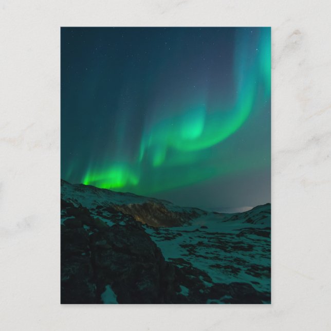Northern Lights Aurora Borealis Custom Personalise Postcard (Front)