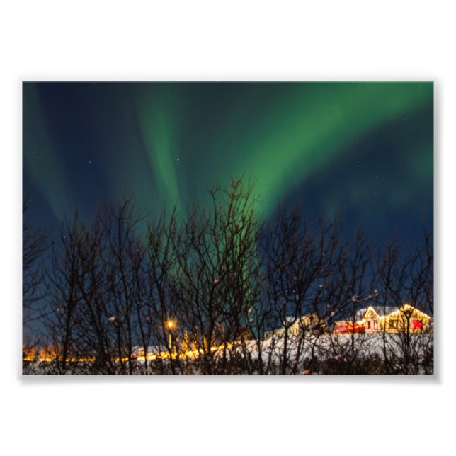 Northern Lights - Aurora Borealis Iceland Photo Print (Front)