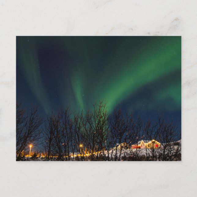 Northern Lights - Aurora Borealis Iceland Postcard (Front)