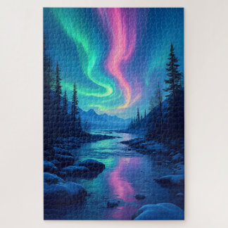 Northern Lights Aurora Borealis Jigsaw Puzzle