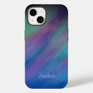 Northern Lights Aurora Borealis Night Personalised Case-Mate iPhone 14 Case