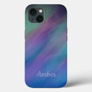 Northern Lights Aurora Borealis Night Personalised iPhone 13 Case