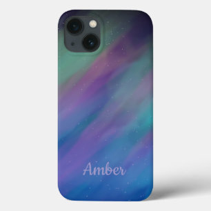 Northern Lights Aurora Borealis Night Personalised iPhone 13 Case