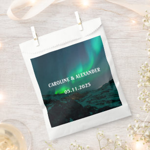 Northern Lights Aurora Borealis Night Sky Wedding Favour Bags