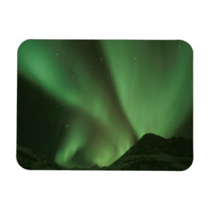 Northern lights, Aurora borealis on foothills of Magnet