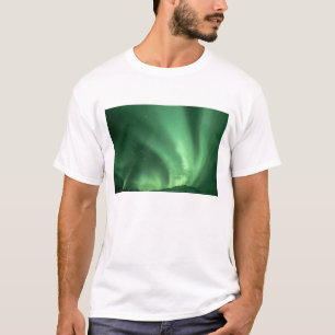 Northern lights, Aurora borealis, over foothills T-Shirt