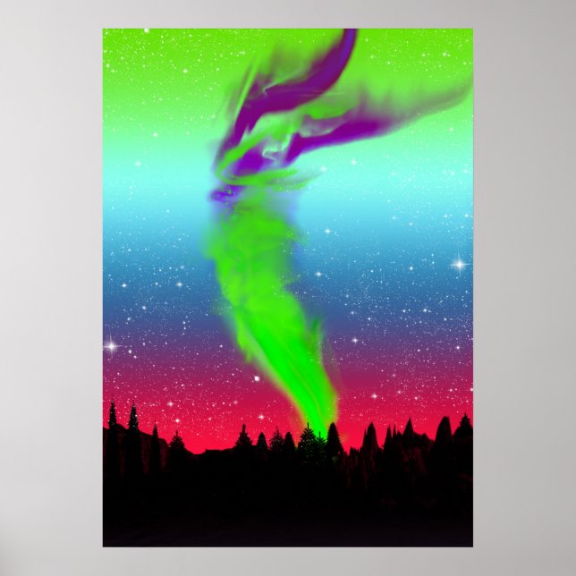 Northern Lights - Aurora Borealis Poster (Front)