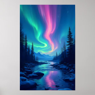 Northern Lights Aurora Borealis Poster
