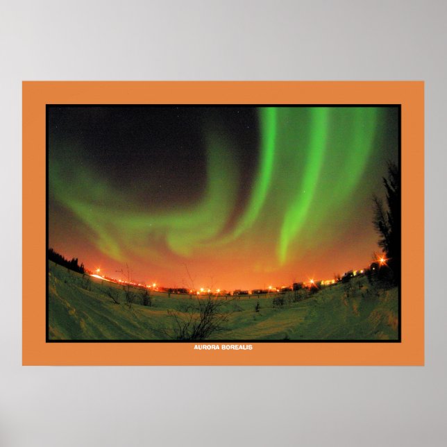 Northern Lights Aurora Borealis Poster (Front)