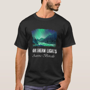Northern Lights Aurora Borealis   T-Shirt