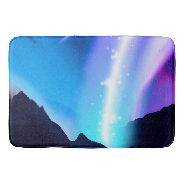 Northern Lights Bath Mat (Front)