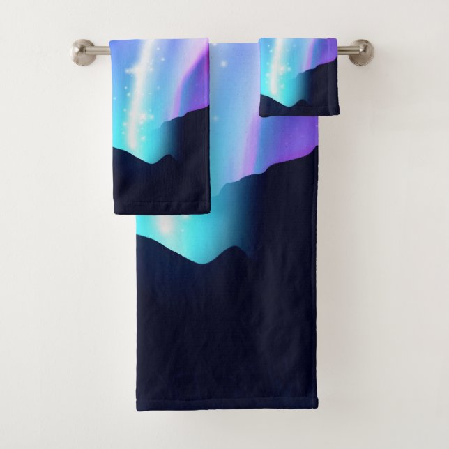 Northern Lights Bath Towel Set (Insitu)