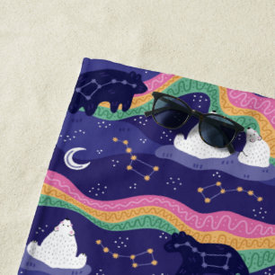 Northern Lights Beach Towel