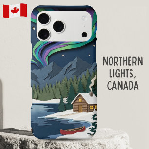 Northern Lights Canada Layered Paper Diorama
