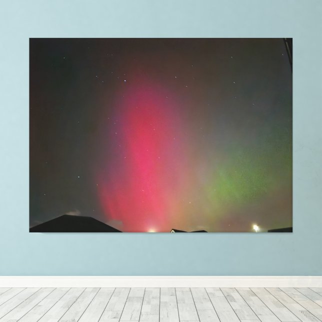 Northern Lights Canvas Print (Insitu(Wood Floor))