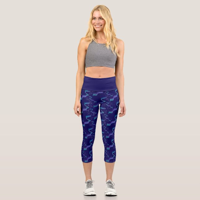 Northern Lights Capri Leggings (Front)