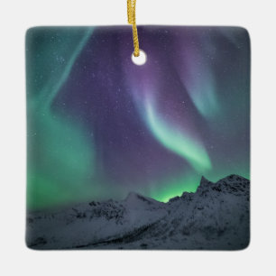 Northern Lights Ceramic Ornament