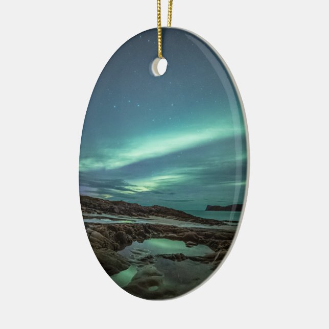 Northern Lights Ceramic Tree Decoration (Left)