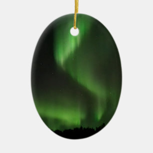 Northern Lights Ceramic Tree Decoration