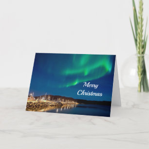 Northern Lights Christmas Holiday Card