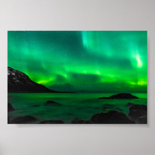Northern Lights Cold and Hot Poster