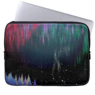 Northern Lights Contemporary Landscape Laptop Sleeve