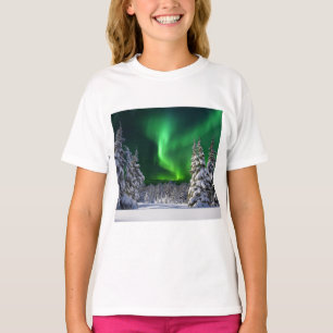 Northern lights during winter T-Shirt