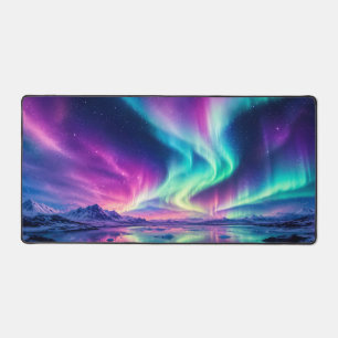 Northern Lights Fantasy Landscape Desk Mat