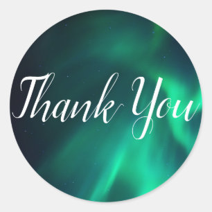 Northern Lights Favor Stickers