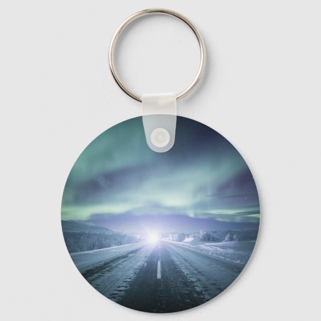 Northern Lights Finland Key Ring (Front)