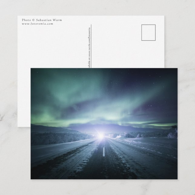 Northern Lights Finland Postcard (Front/Back)
