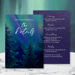 Northern Lights Forest Details Enclosure Card