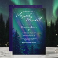 Northern Lights Forrest Magical Moment Wedding