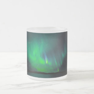 Northern Lights Frosted Glass Coffee Mug