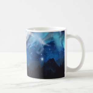 Northern Lights, Galaxy, Stars Coffee Mug, Cup